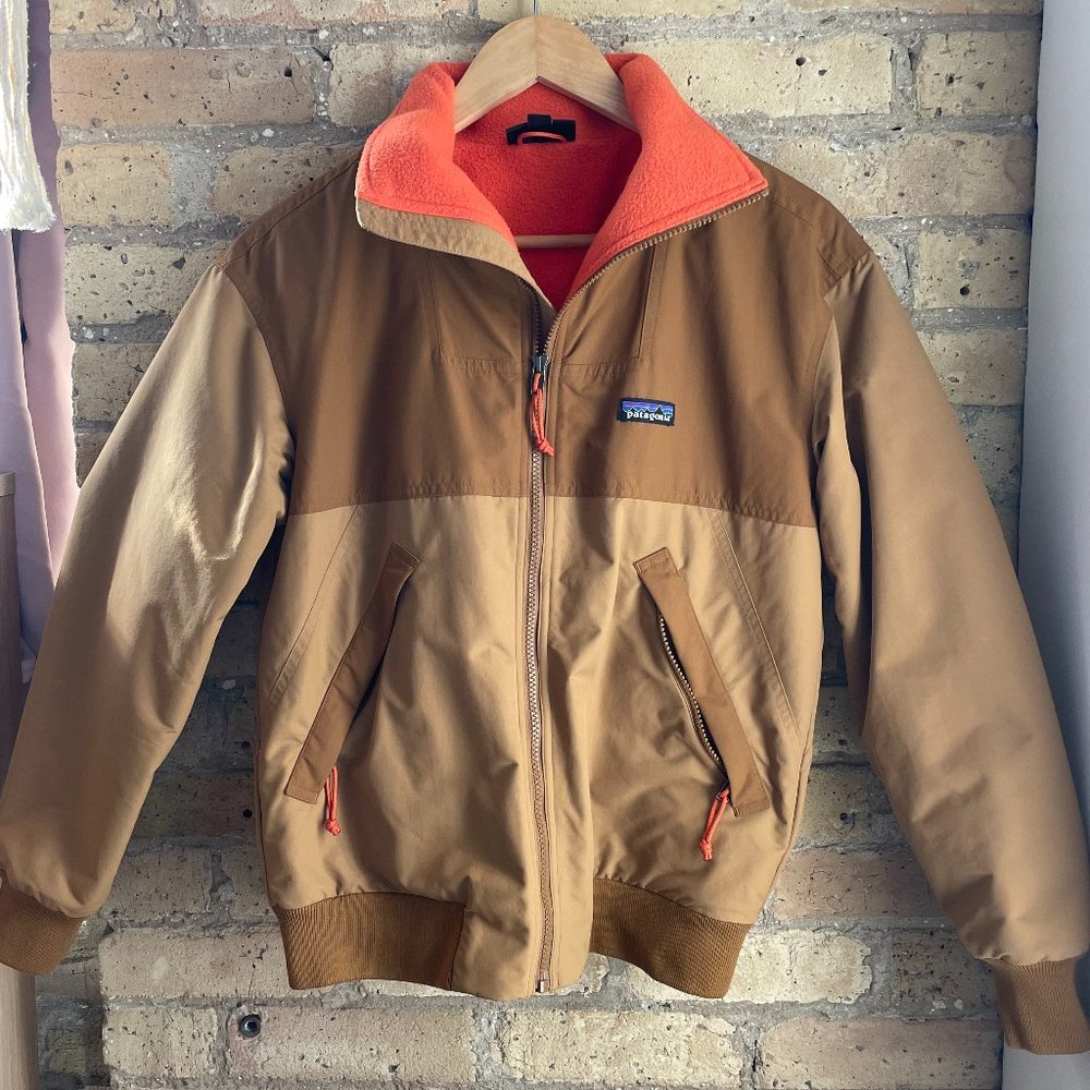 Tan Patagonia Synchilla Shelled Jacket
